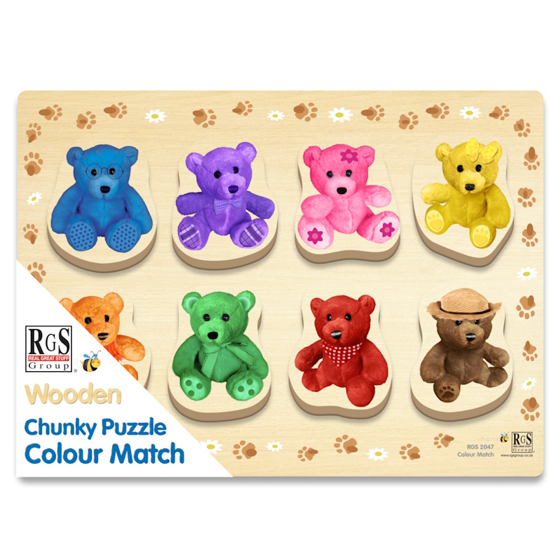 Colour Match Bears Chunky Puzzle (8 piece)