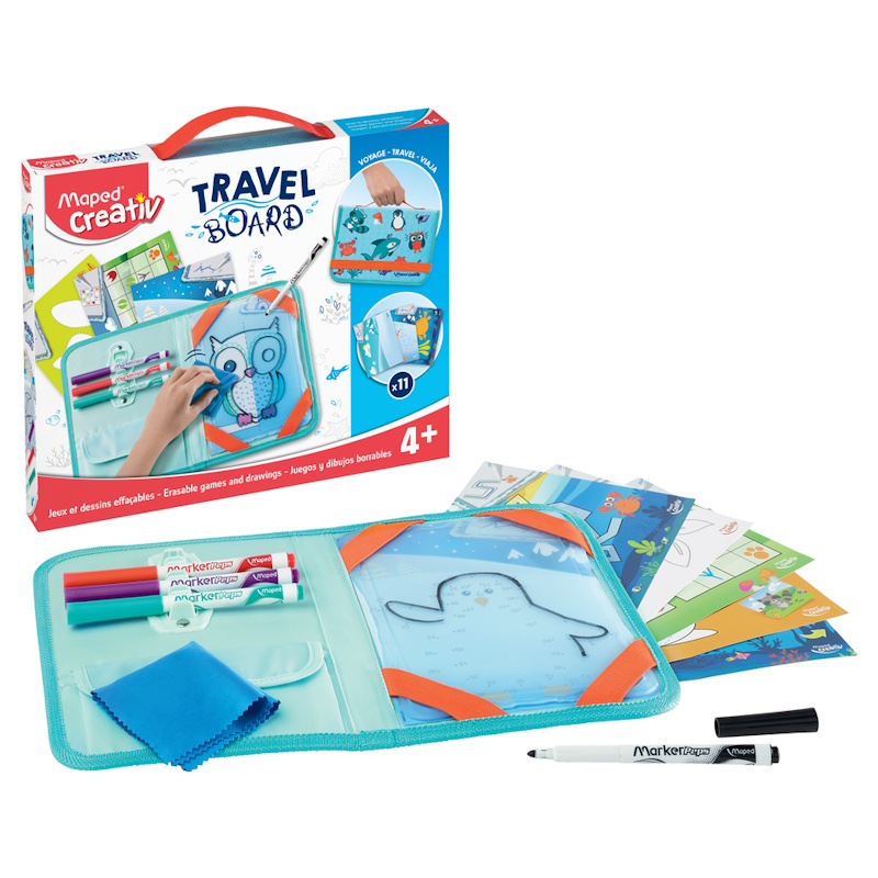Maped Creativ Travel Board Erasable Games & Drawing