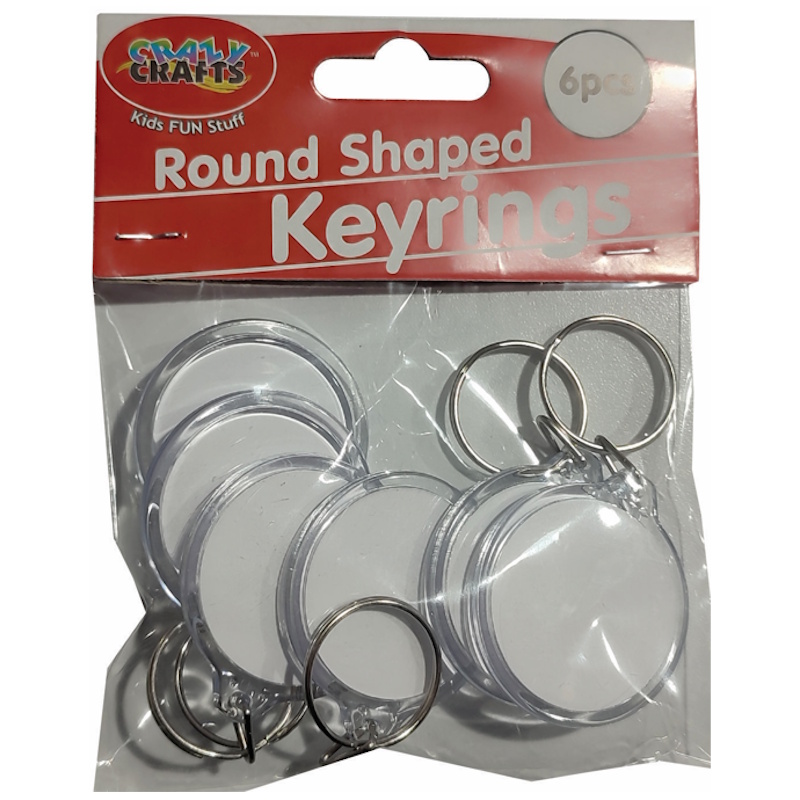 Crazy Craft Round Key Ring (6)