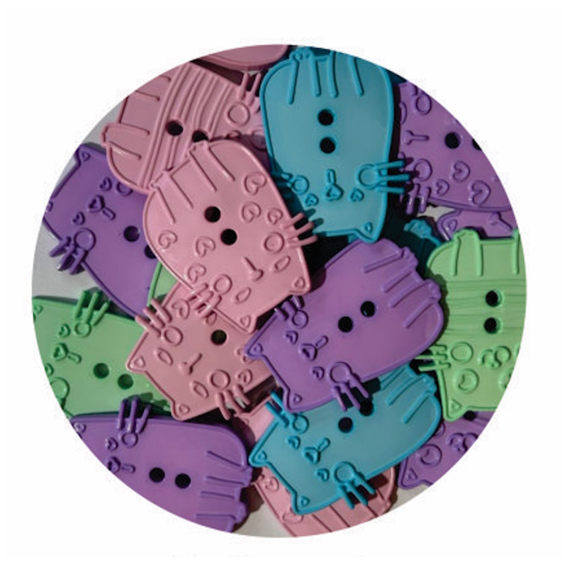 Crazy Craft Button Bags (cute cats)