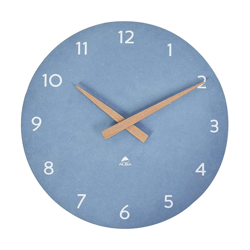 Alba On Time Wall Clock 30cm (blue, no frame)