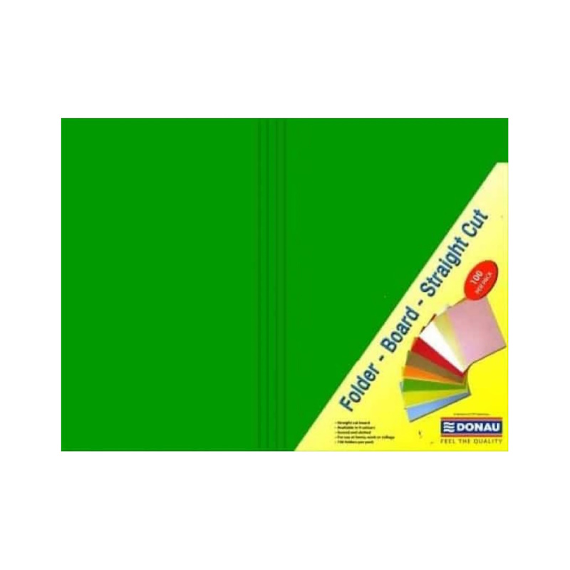 Folders Scored and Punched (bright green) (single)