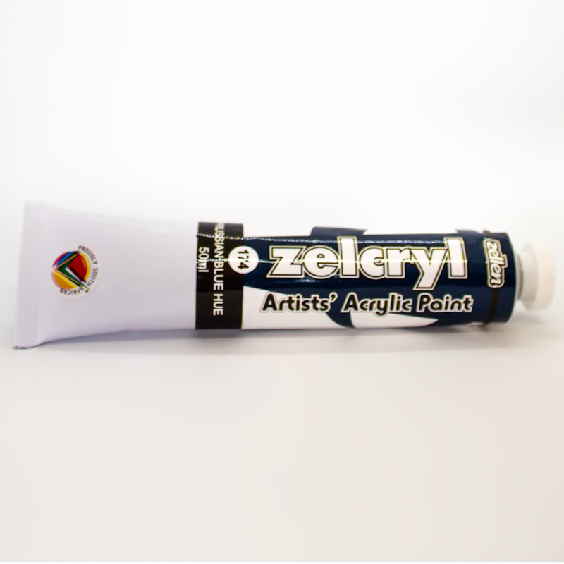 Zellen Zelcryl Acrylic Paint 50ml (prussian blue hue)