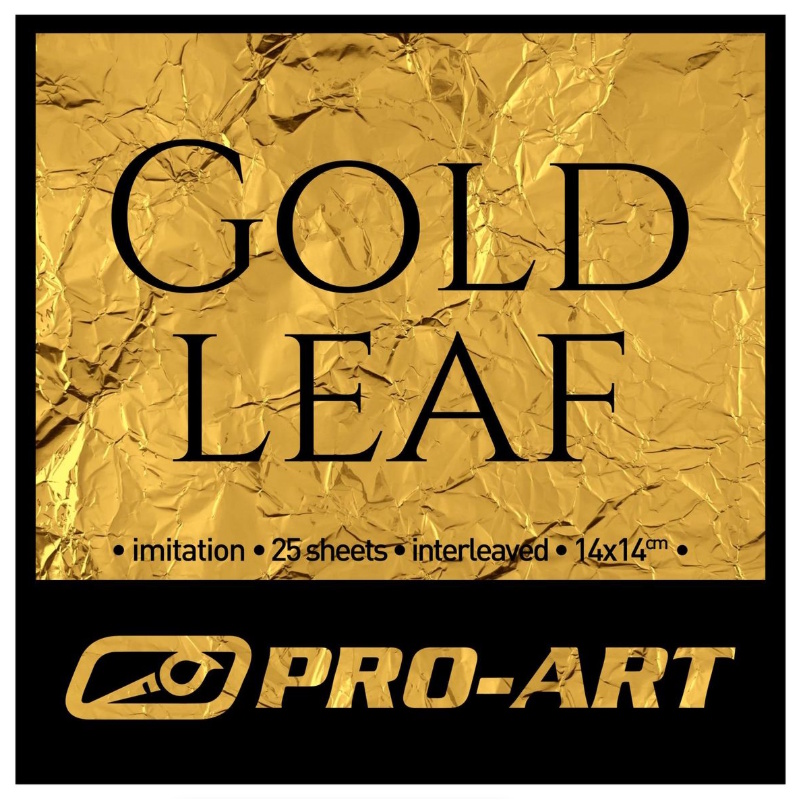 Pro-Art Imitation Gold Leaf 14 x 14cm (25 sheets)