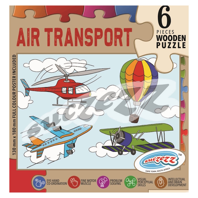 Air Transport Wooden Puzzle (6 piece)