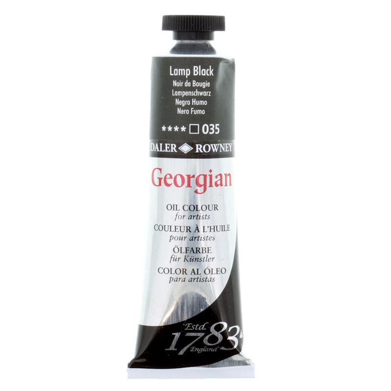Daler Rowney Georgian Oil Paint 38ml (lamp black)