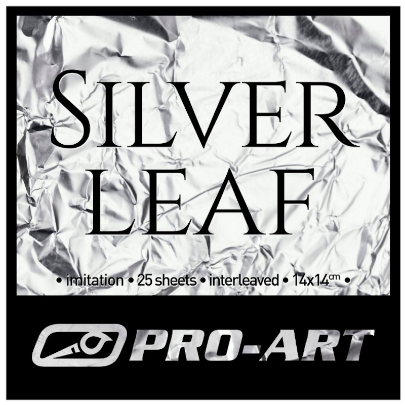 Pro-Art Imitation Silver Leaf 14 x 14cm (25 sheets)