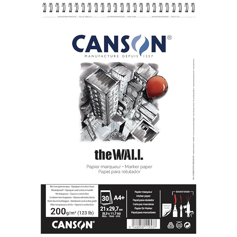 Canson The Wall Pad 200gsm A4+ (30 sheets)