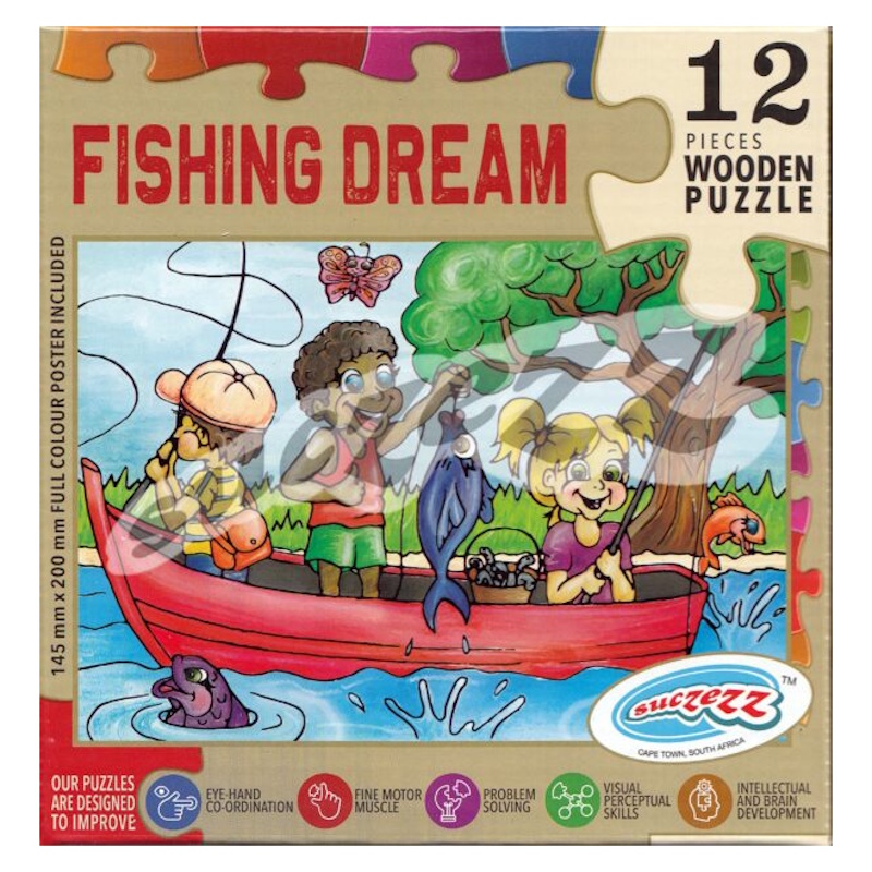 Fishing Dream Wooden Puzzle (12 piece)