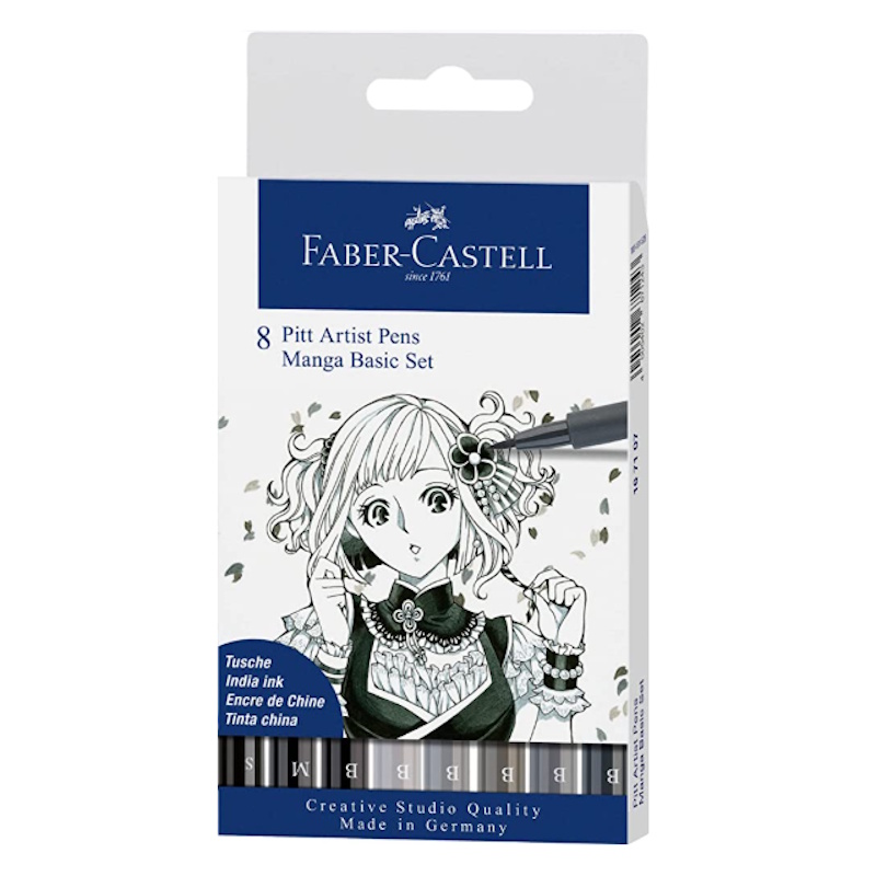 Faber-Castell Pitt Artist Pen Manga Set (8)