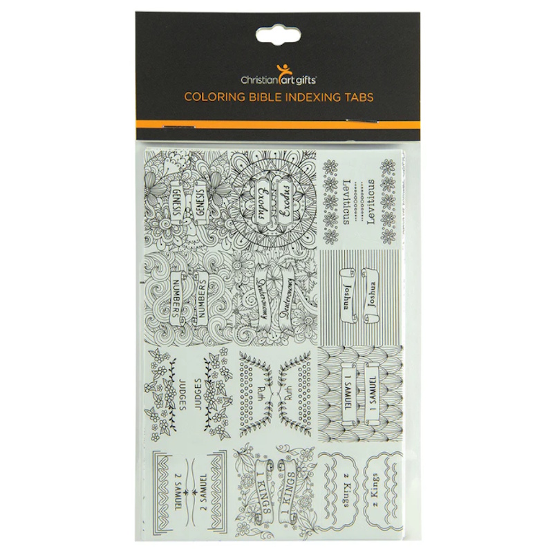 Bible Index Tabs to Colour English (ITAB012)