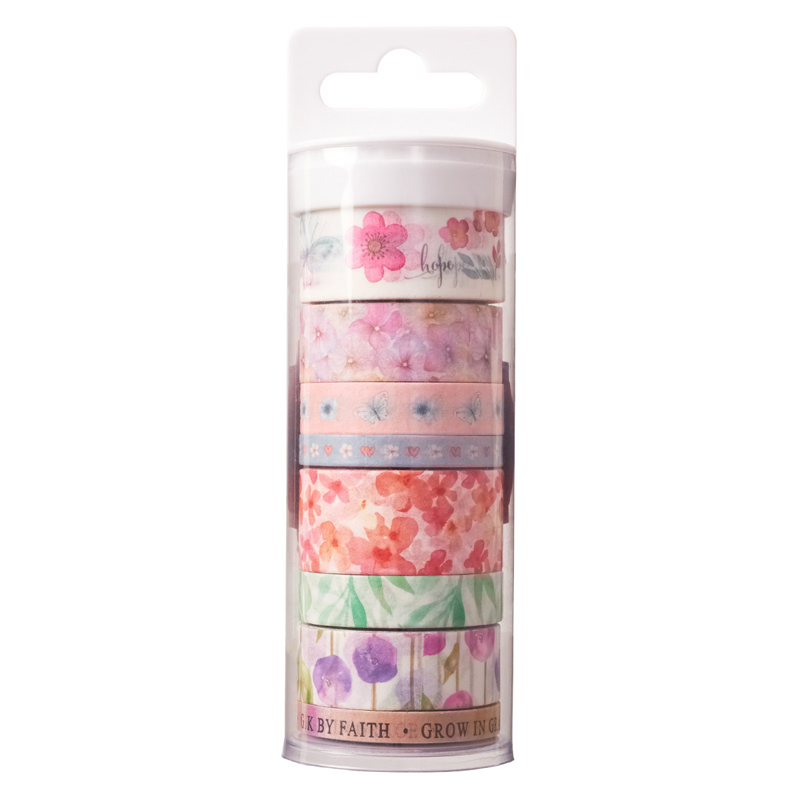 Blossoms of Blessings Washi Tape Set (8 rolls) (WTP001)
