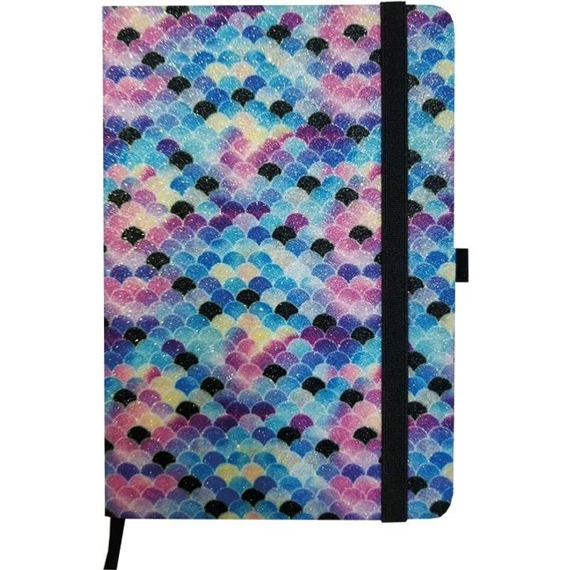 Donau Journal A5 (mermaid sparkle dark blue) (192 lined cream pages)