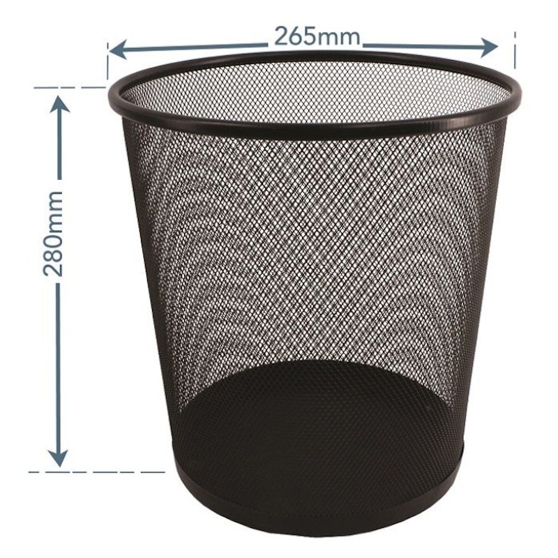 SDS Round Waste Basket 12l M900 (black)