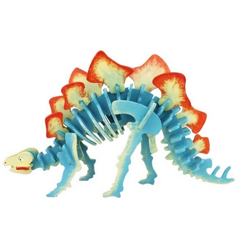 Robotime 3D Stegosaurus Wooden Puzzle with Paints