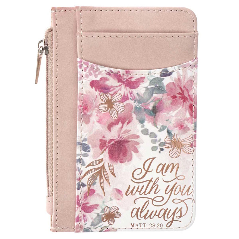 I Am With You Always Faux Leather Card And ID Holder (IDH012)