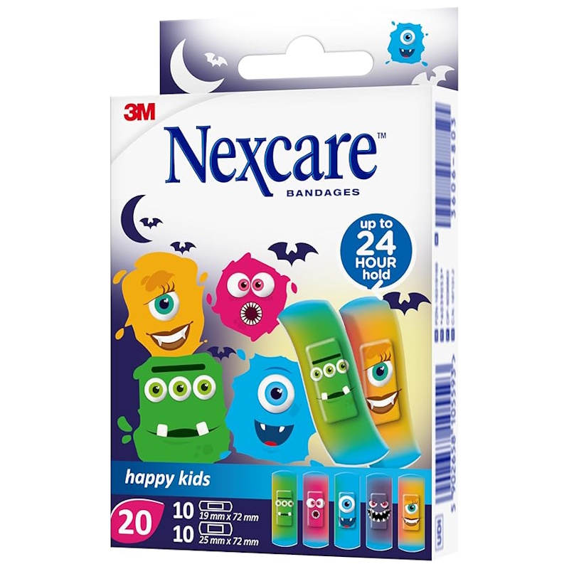 3M Nexcare Happy Kids Plasters Monsters (20)