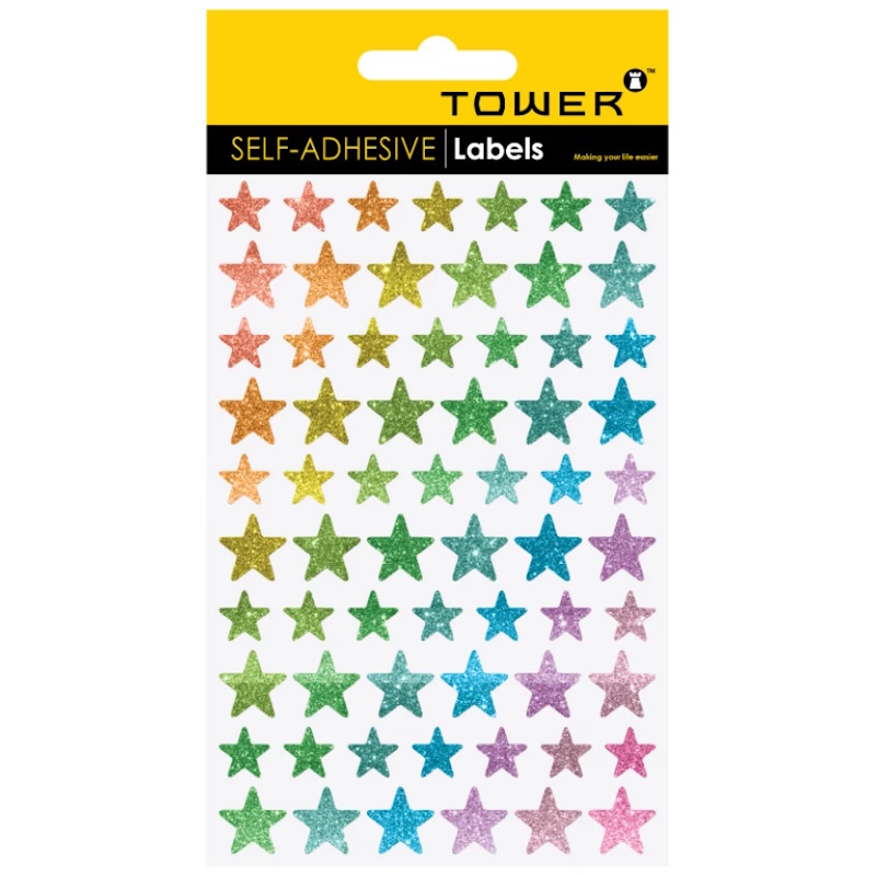 Tower Reward Stickers Glitter Stars