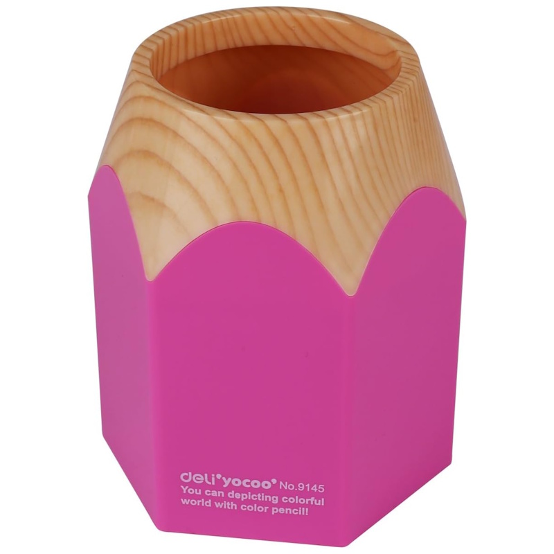 Deli Pencil Design Pen Holder (pink)