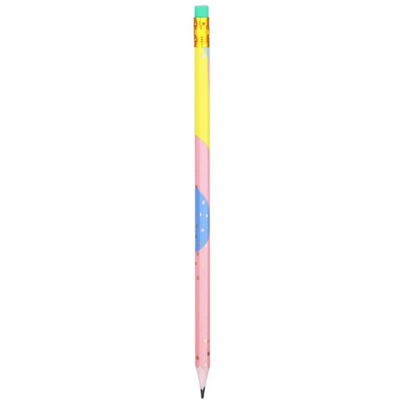 Deli Macaron Hexagonal Pencil with Eraser HB (each)