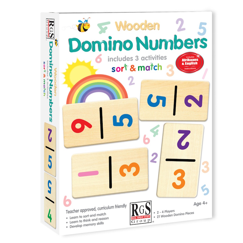 RGS Wooden Domino Numbers