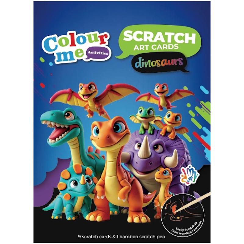Colour Me Activities Scratch Art Cards (dinosaurs)