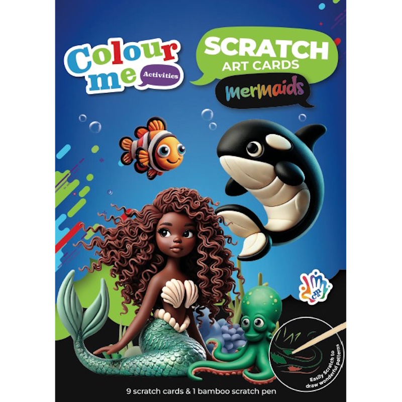 Colour Me Activities Scratch Art Cards (mermaids)