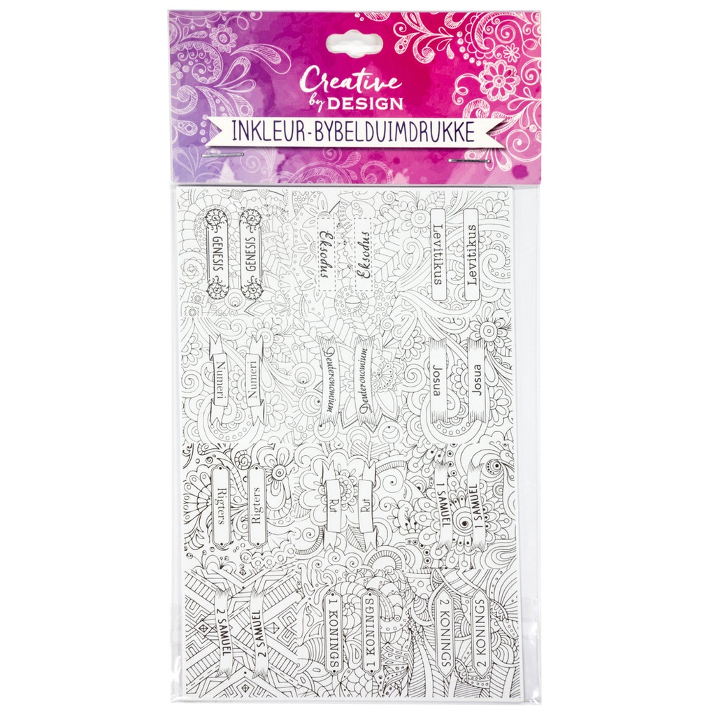 Creative by Design Bible Index Tabs to Colour Afrikaans (ITAB006)