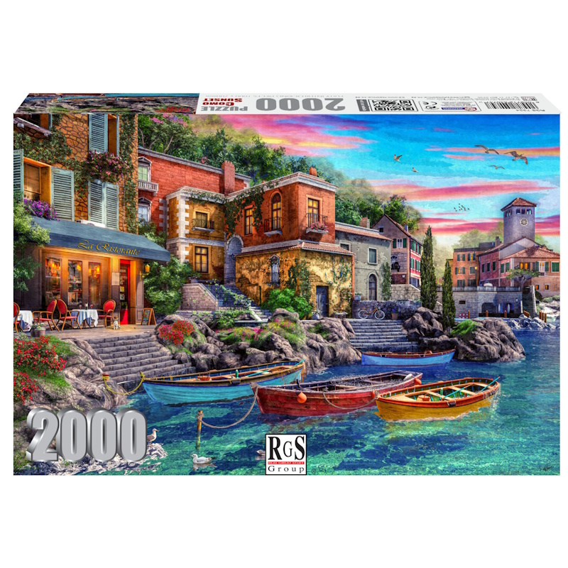 Como Sunset Cardboard Puzzle (2000 pieces)