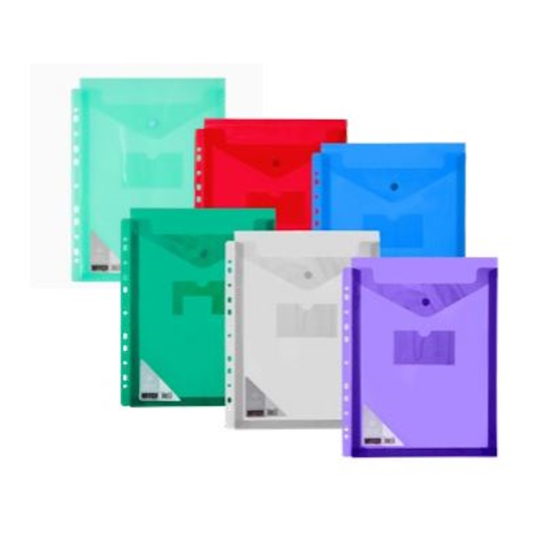 Meeco Fileable Button Envelope Vertical Closure A4