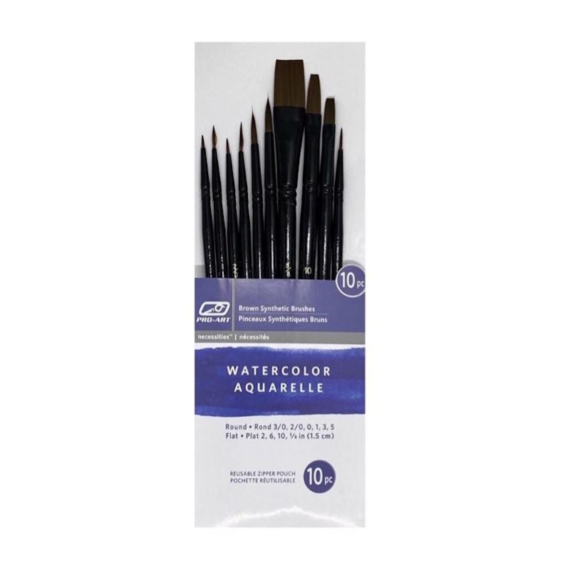 Pro-Art Watercolour Brush Set (10)
