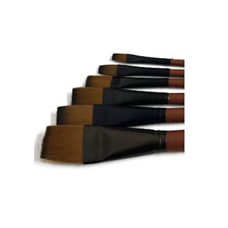 Pro-Art Nylon Brush Brown Flat
