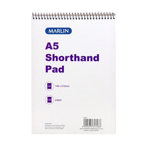 Marlin Shorthand Notebook FM Top Spiral A5 (140 pages)