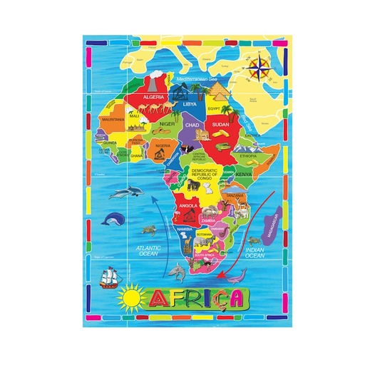 Africa Wooden Puzzle (36 pieces)