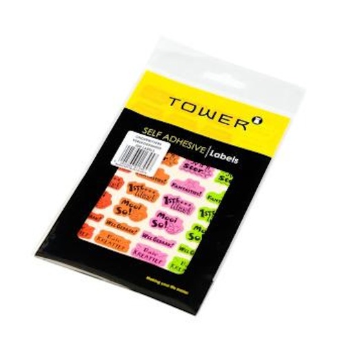 Tower Teacher Reward Stickers Mix Colours Afrikaans