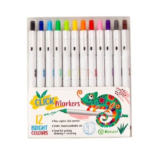 Kenzel Click Markers Bright Colours (12)