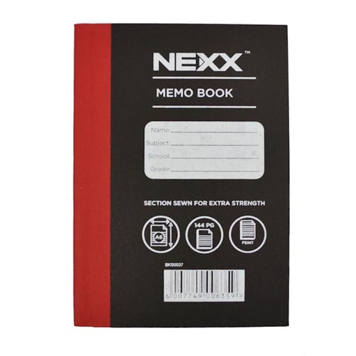 Nexx Hardcover Memo Book FM A6 (144 pages)