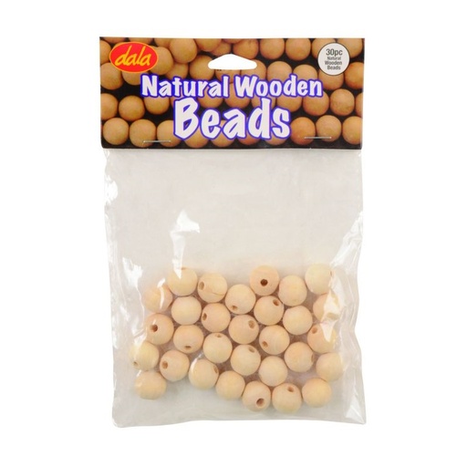 Dala Natural Wooden Beads (30)