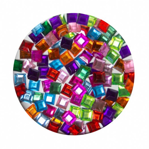 Dala Square Rhinestones 9mm (50)