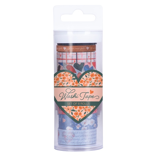Love Washi Tape Set (8 rolls) (WTP017)