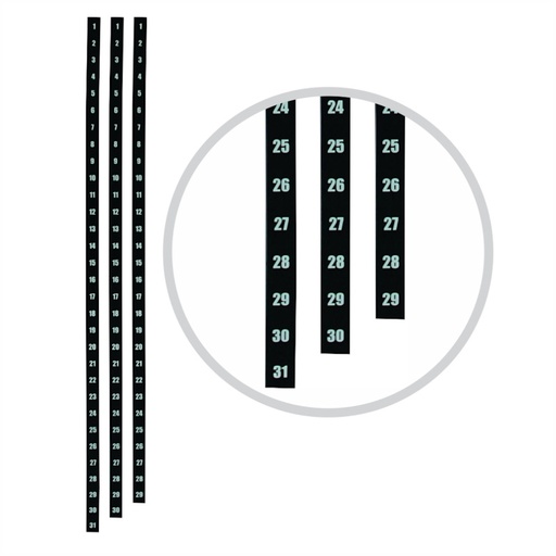 Parrot Year Planner Date Strips Pack (1200mm)