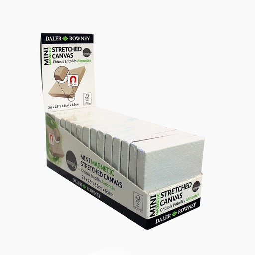 Daler Rowney Simply Mini Stretched Canvas 2.6 x 2.6" (65 x 65mm)