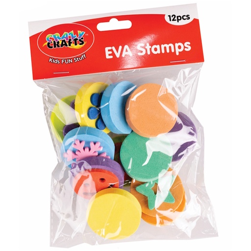 Crazy Craft EVA Stamps (12 pieces)