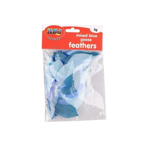 Crazy Craft Goose Feathers (mixed blue)