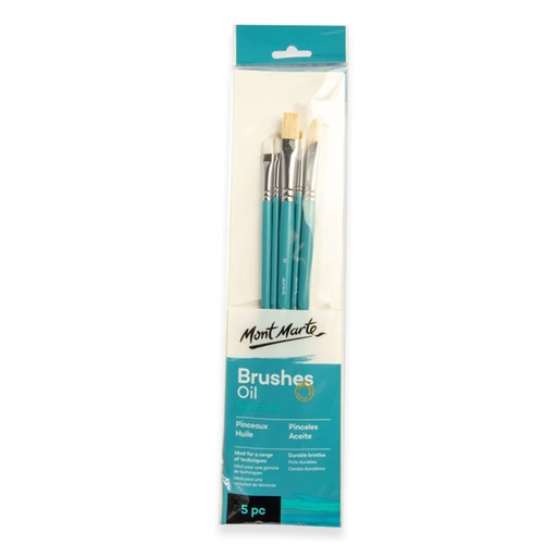 Mont Marte Gallery Series Oil Brush Set (5)