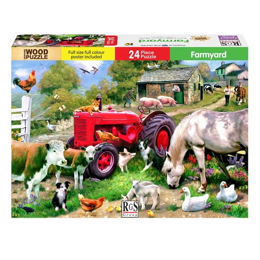Farmyard Wooden Puzzle (24 pieces)
