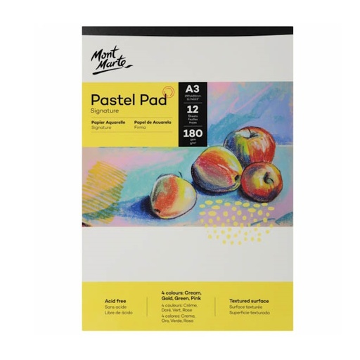 Mont Marte Pastel Pad 180gsm (12 sheets, 4 colours)
