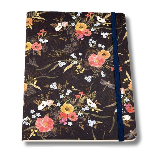 Turnowsky Stitched Notebook Flowers A5 100gsm (32 sheets) (TN235105)