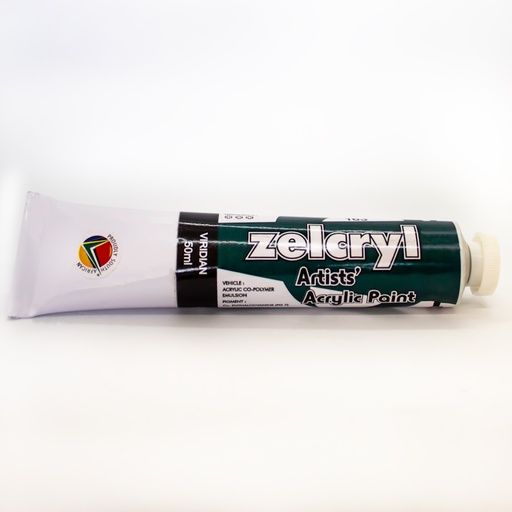 Zellen Zelcryl Acrylic Paint 50ml (viridian)