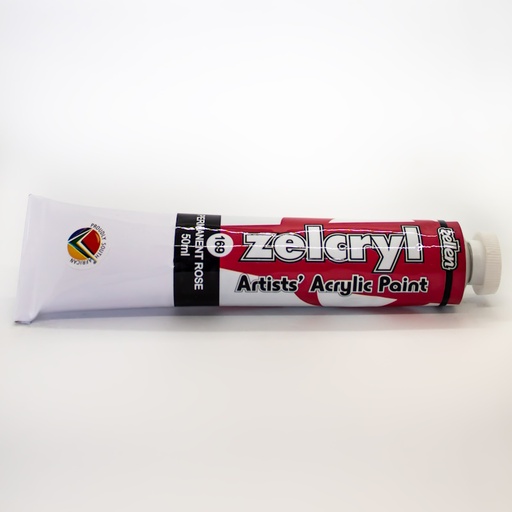 Zellen Zelcryl Acrylic Paint 50ml (permanent rose)